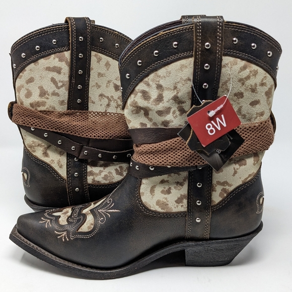 rockin leather womens boots